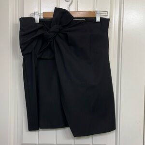 Loft black‎ skirt with bow